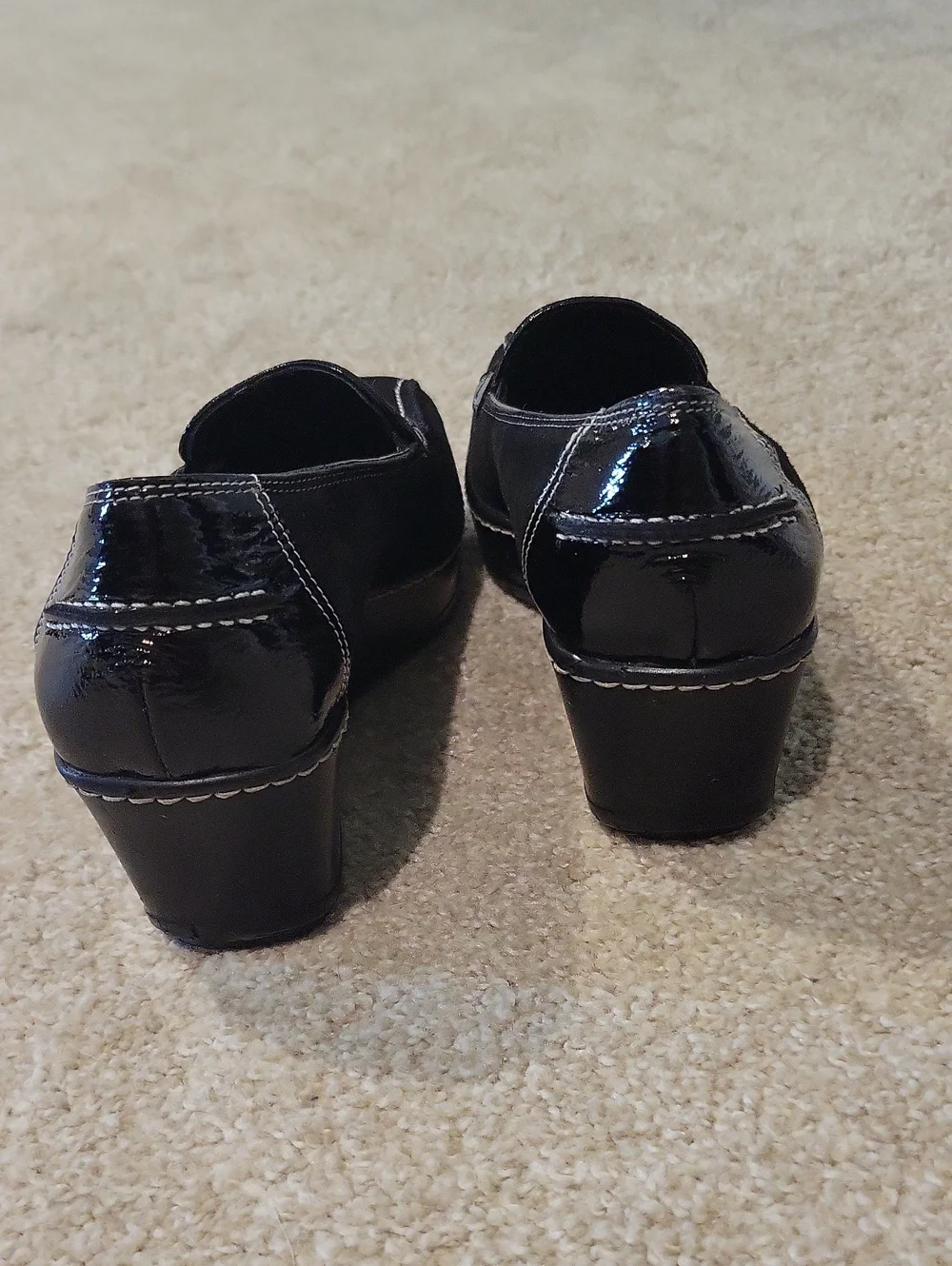 Donald J. Pliner Womens Black Suede Wedge Loafers